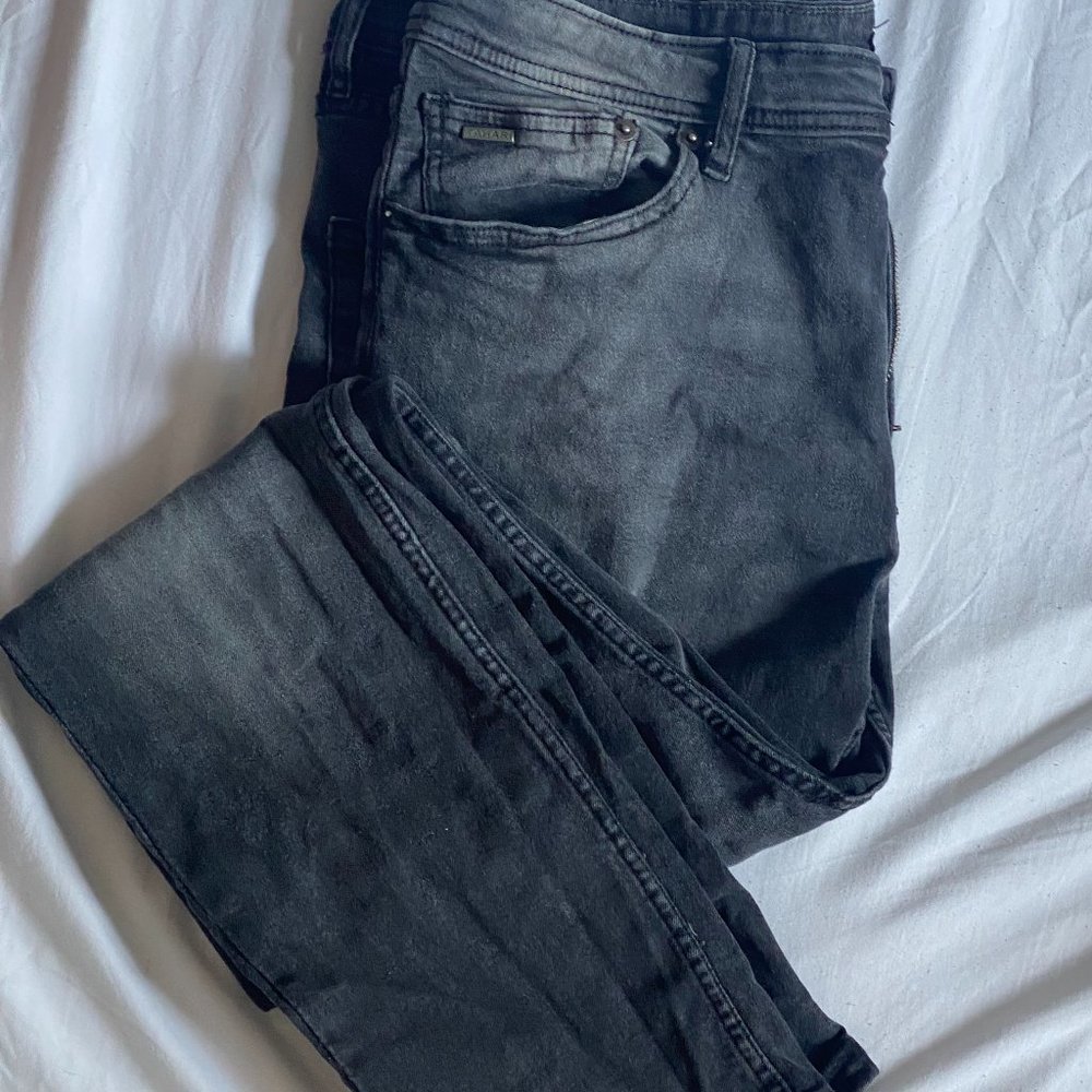 Mens Black Denim Jeans X3 Bundle Size 36